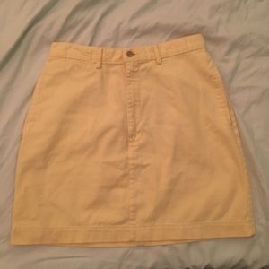 light yellow skirt
